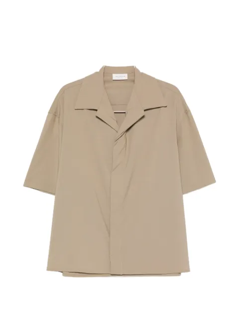 YES LONDON short-sleeve notched-collar shirt