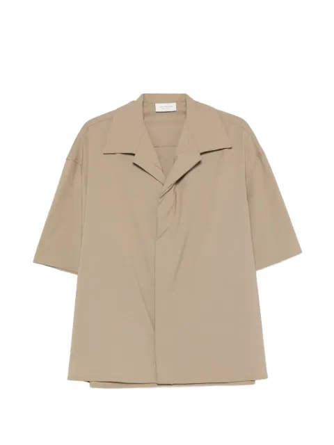 YES LONDON short-sleeve notched-collar shirt