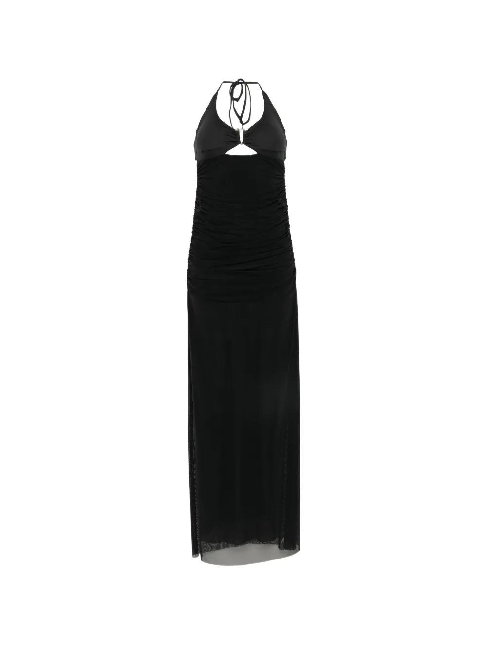 Fisico ruched halterneck maxi dress - Nero