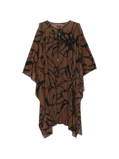 Fisico abstract-print cold-shoulder mini dress