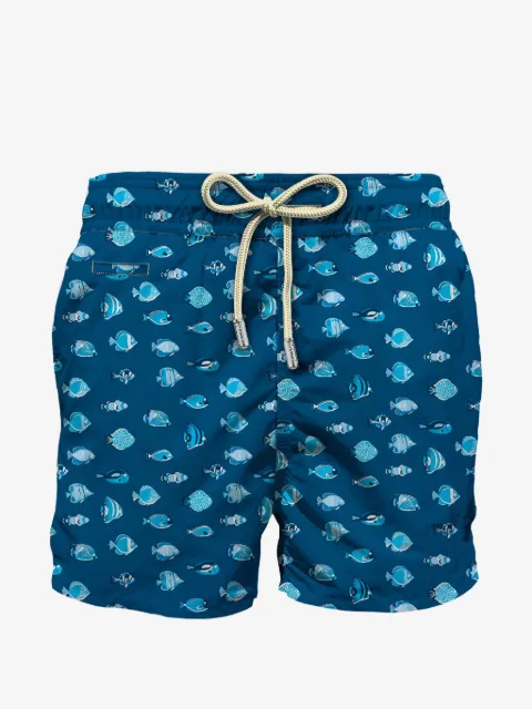 MC2 Saint Barth shorts de playa con pescados estampados