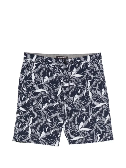 Michael Kors leaf-print drawstring shorts