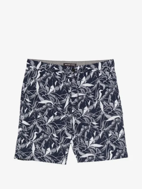 Michael Kors leaf-print drawstring shorts