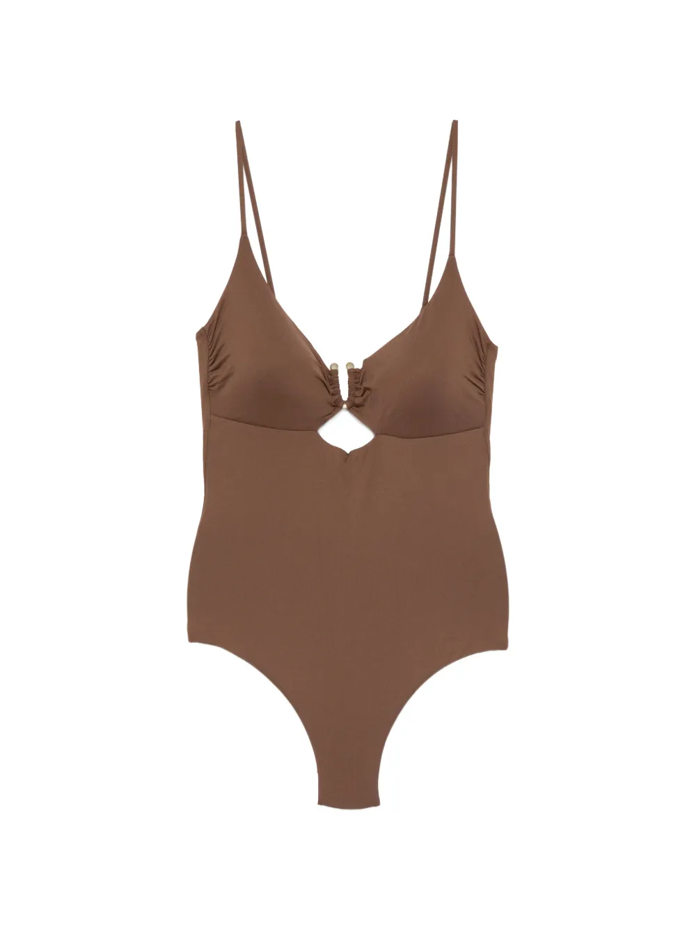 Fisico cut-out swimsuit - Marrone