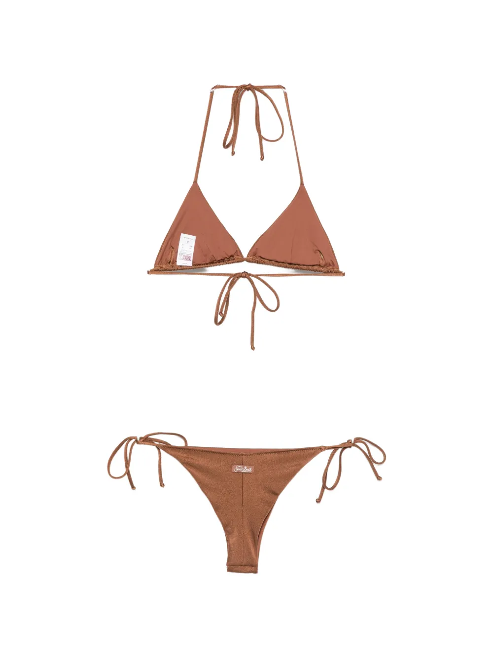 MC2 Saint Barth Bikini verfraaid met kristallen Bruin