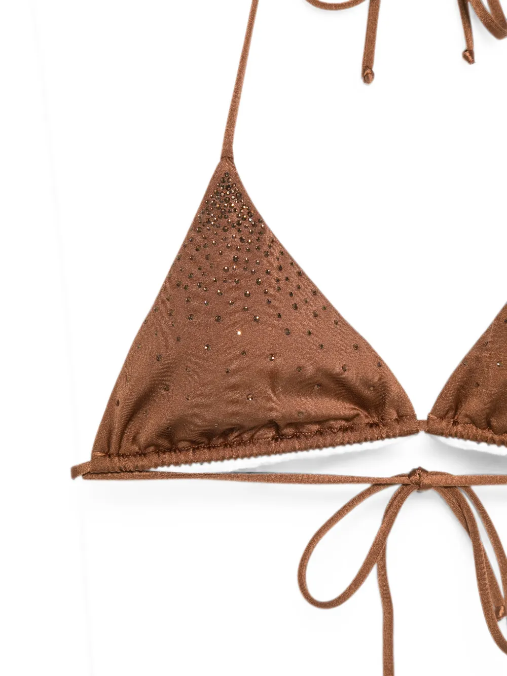 MC2 Saint Barth Bikini verfraaid met kristallen Bruin