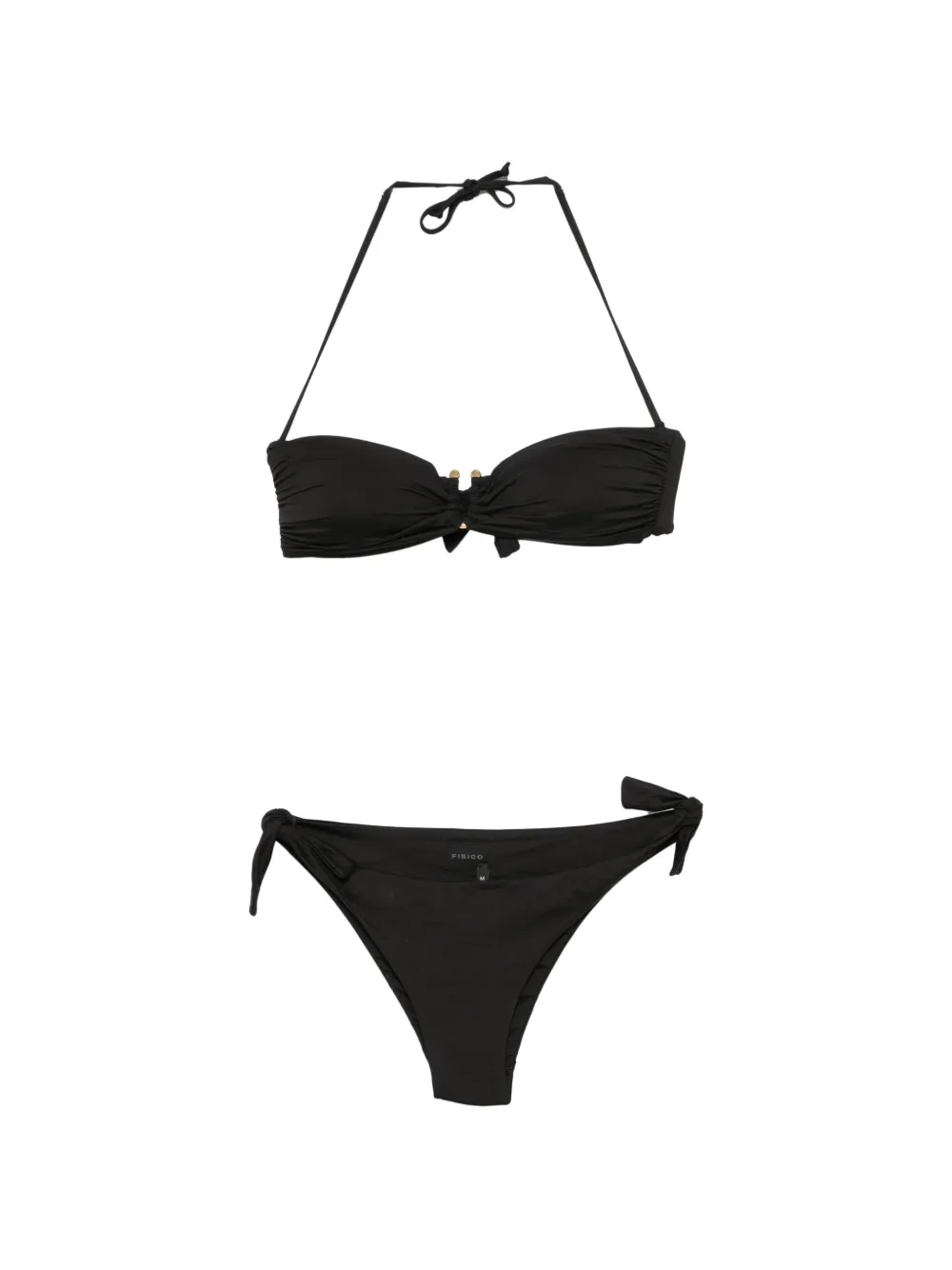 Fisico side-tie bikini - Nero