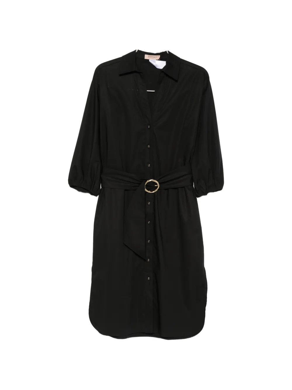 TWINSET belted midi dress - Nero