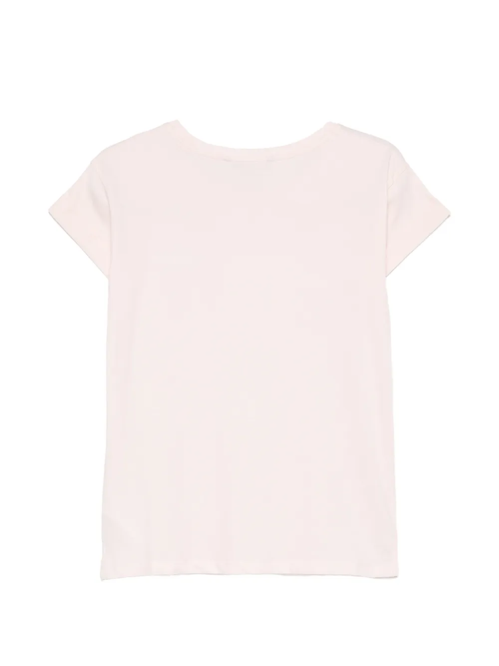 Barbour T-shirt met geborduurd logo Roze