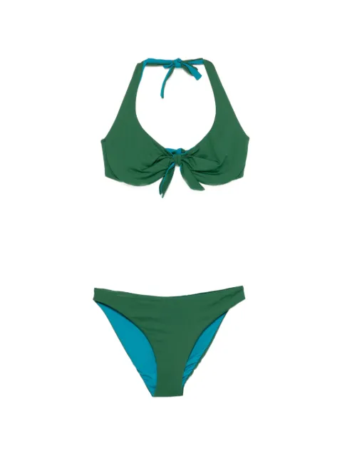 Fisico bikini con detalle de nudo y cuello halter