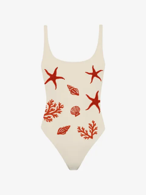 MC2 Saint Barth maillot de bain à ornements de perles