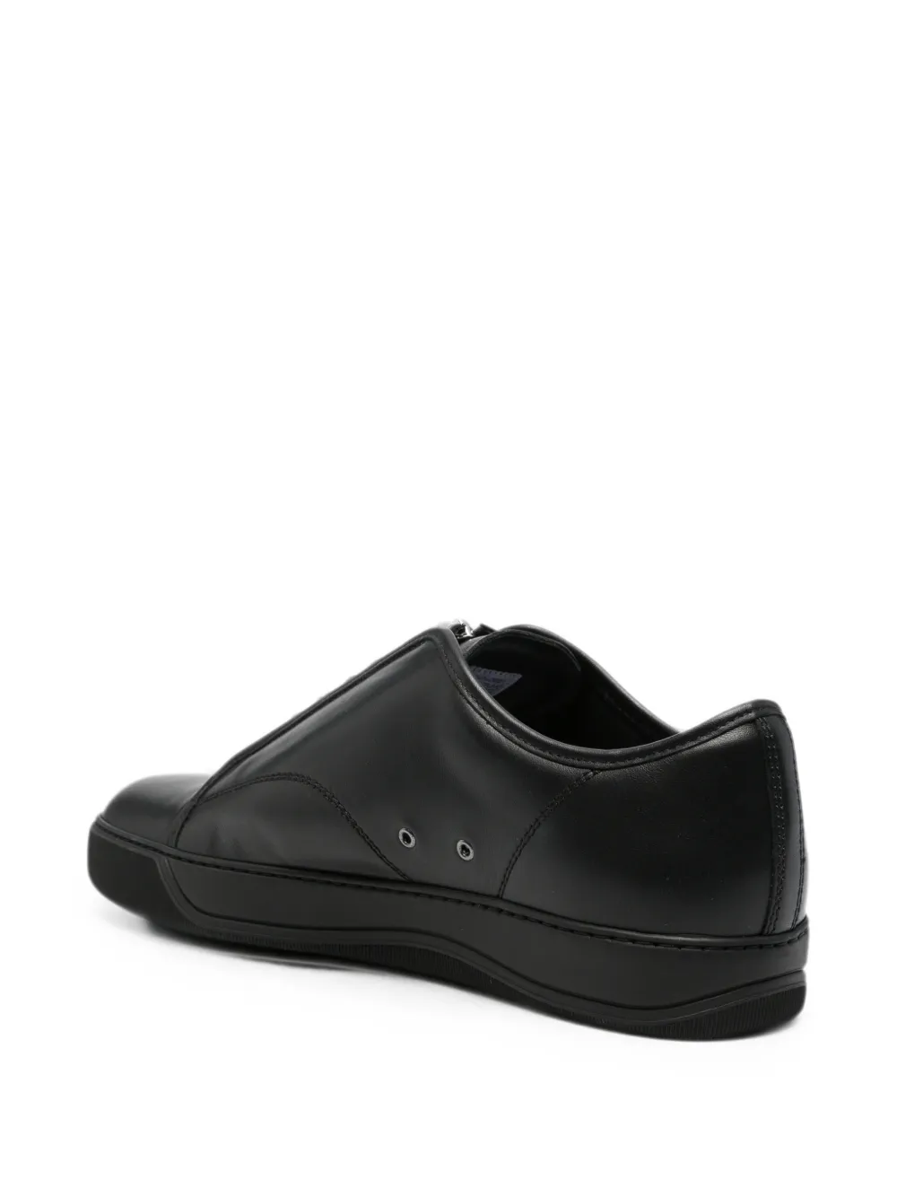 Lanvin Leren sneakers met rits Zwart
