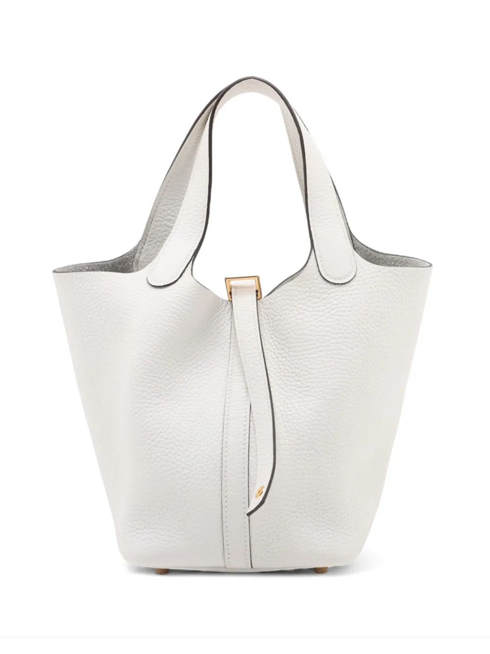 Hermès Pre-Owned Borsa a mano Picotin Lock 18 in pelle Clemence 2023 - Bianco