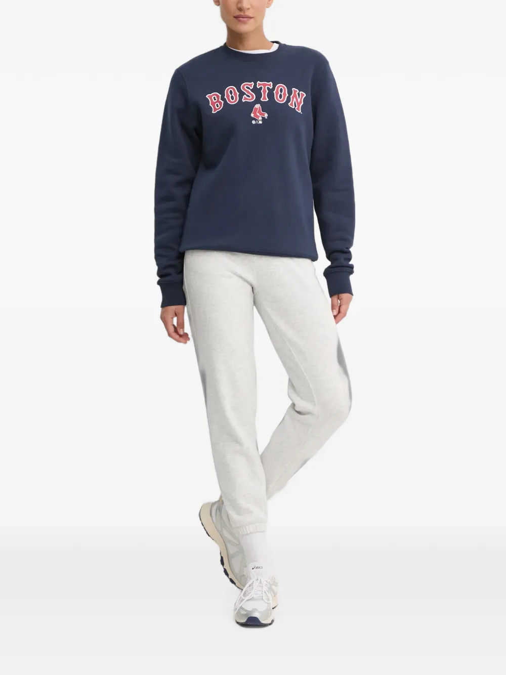 '47 logo-print crew-neck sweatshirt - Blau