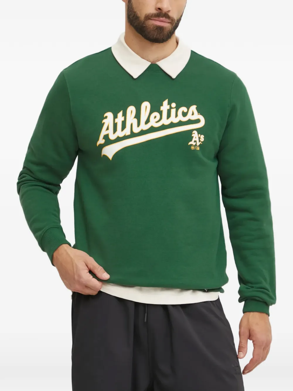 '47 logo-print crew-neck sweatshirt - Grün