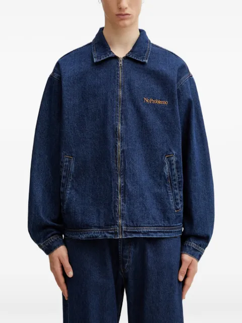 NO PROBLEMO No Problemo embroidered regular fit denim jacket
