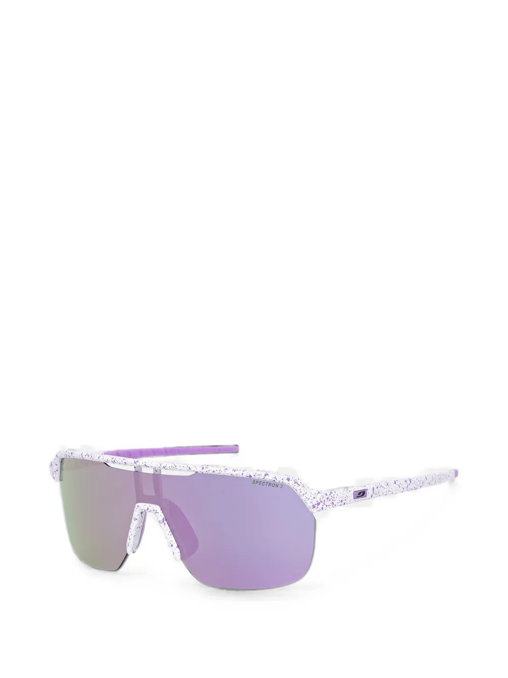 Julbo Eyewear Frequency zonnebril met geometrisch montuur en spikkels Wit