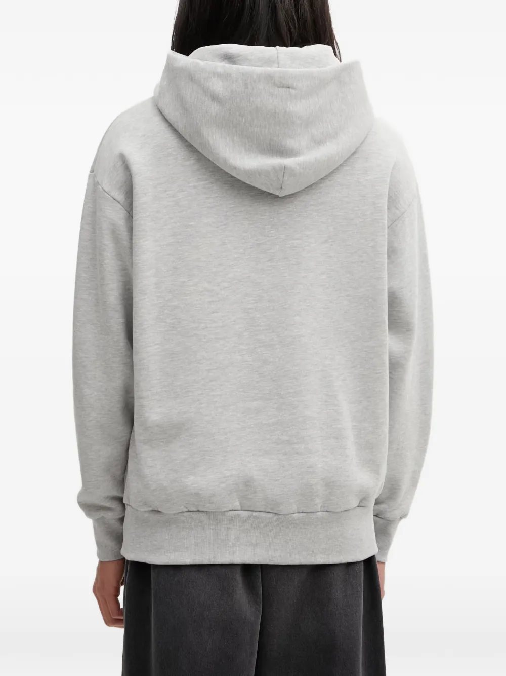 NO PROBLEMO Oversized hoodie met logo-print en trekkoord Grijs
