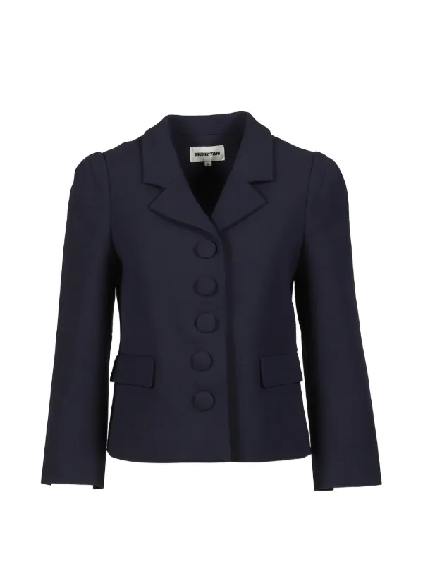 Shushu/Tong Single-breasted Notched-lapel Jacket in Blue