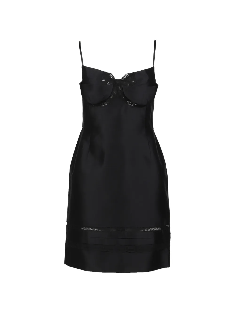 SHUSHU/TONG Minikleid aus Satin - Schwarz