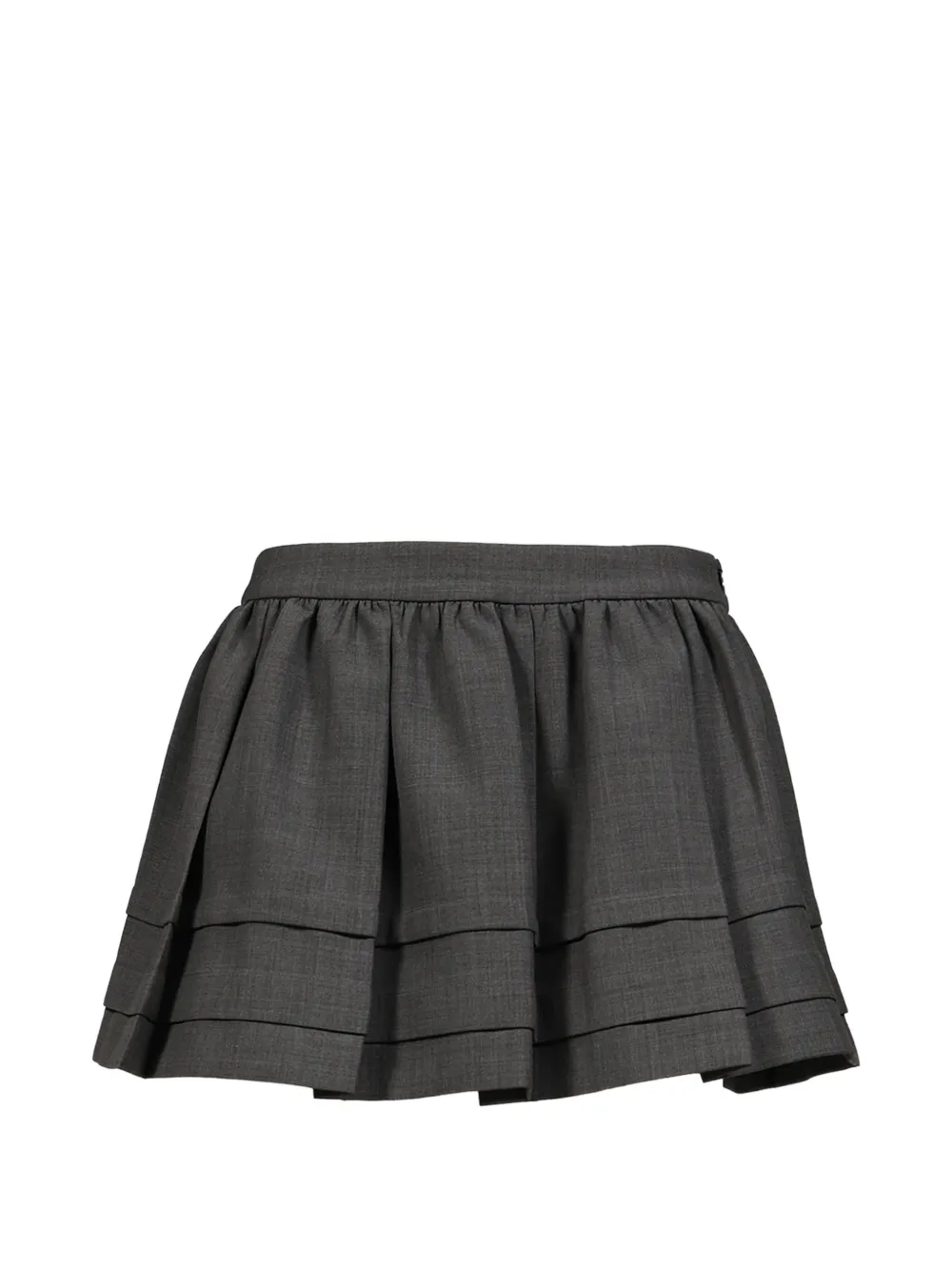SHUSHU/TONG tiered pleated mini skirt