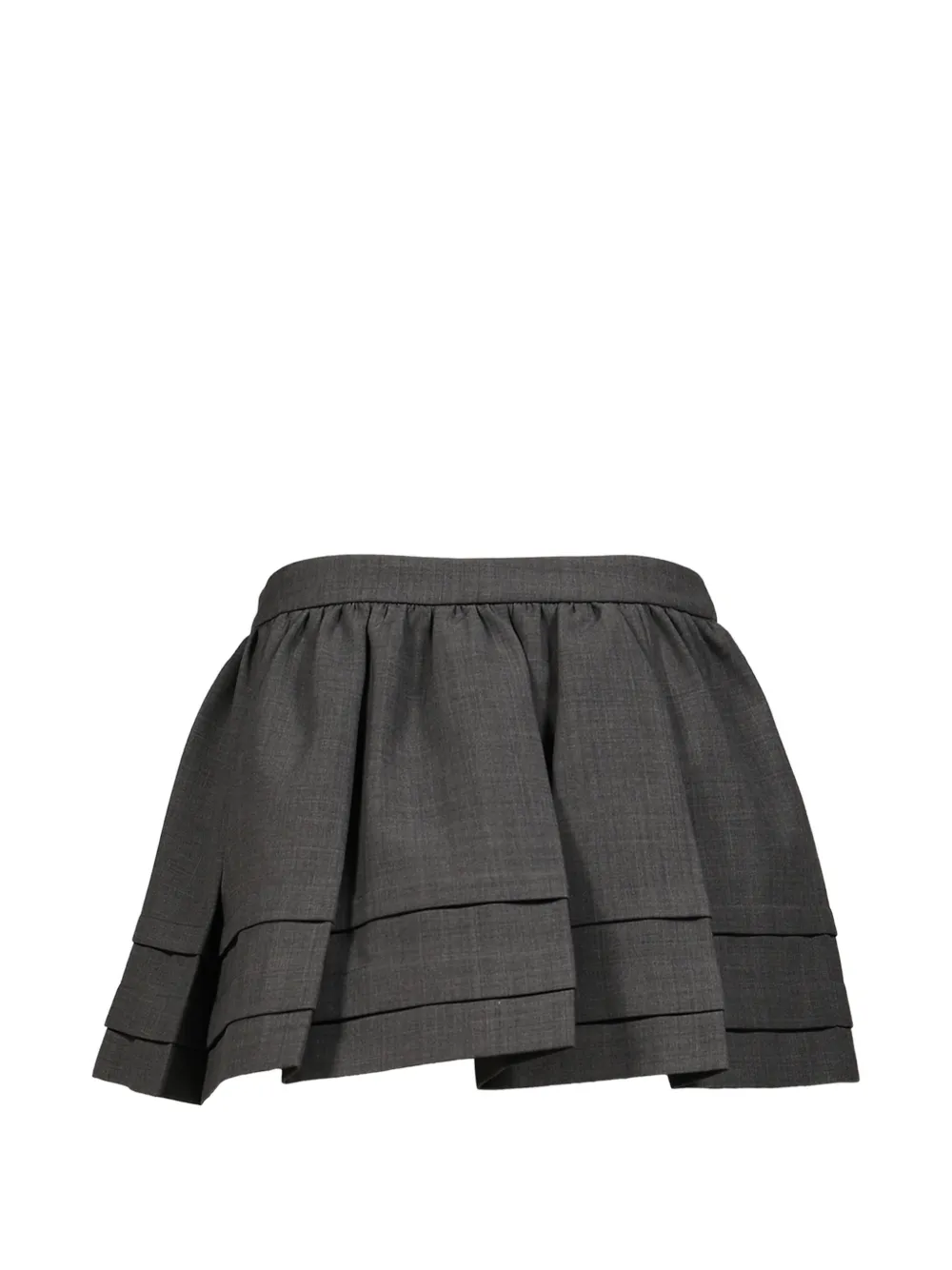 SHUSHU TONG Gelaagde mini-plooirok Grijs