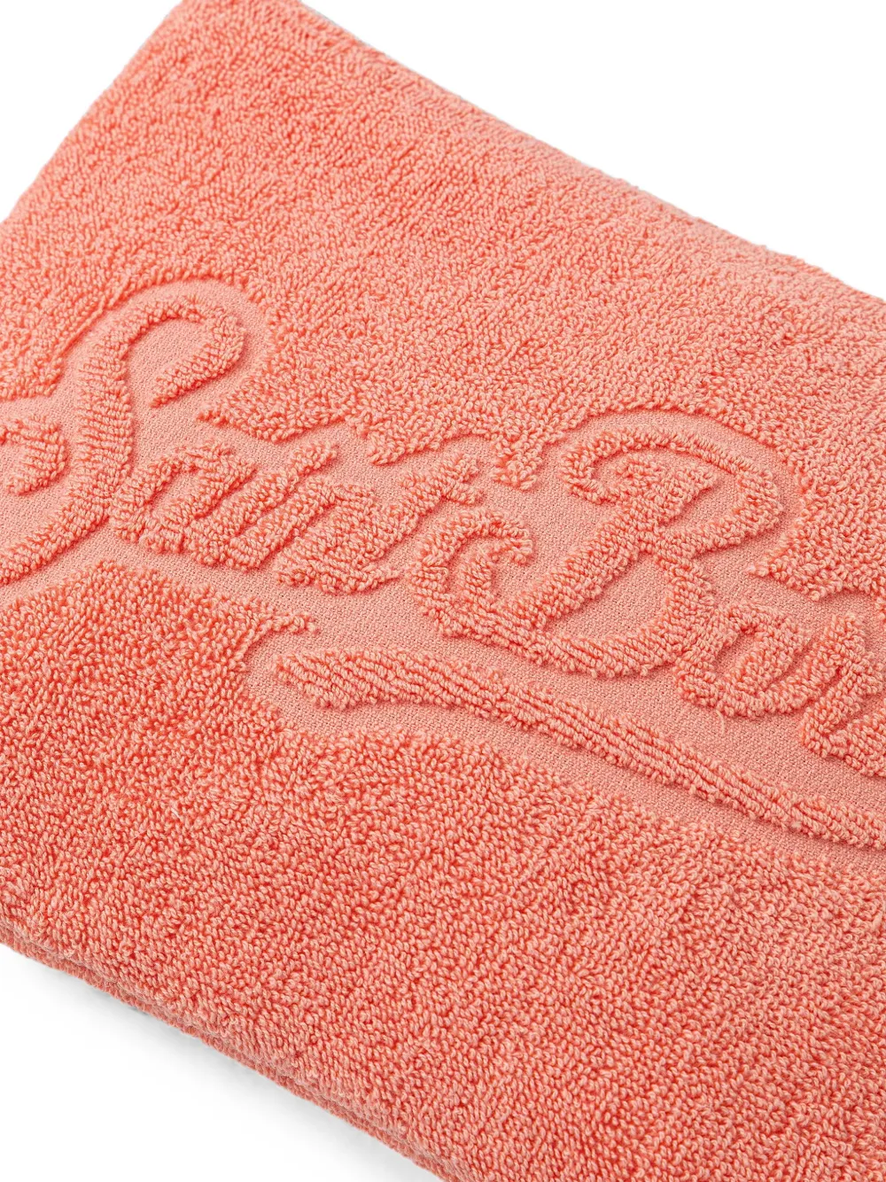 MC2 Saint Barth Pareasy pochette met jacquard Saint Barth logo Oranje