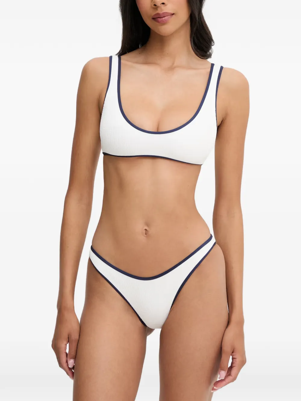 Melissa Odabash Vigo textured bikini top - Weiß