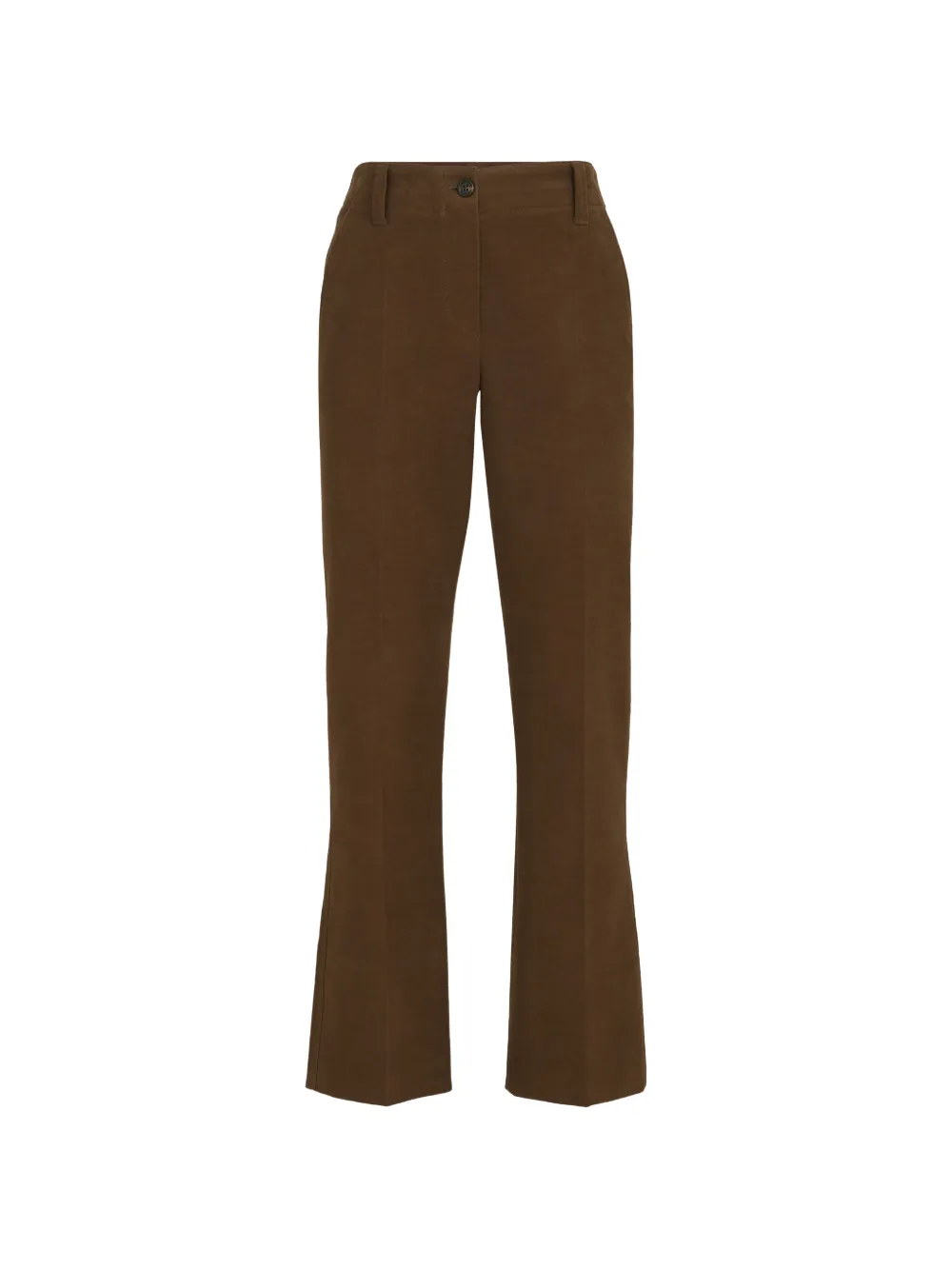 Brunello Cucinelli stretch-cotton moleskin cigarette trousers - Braun
