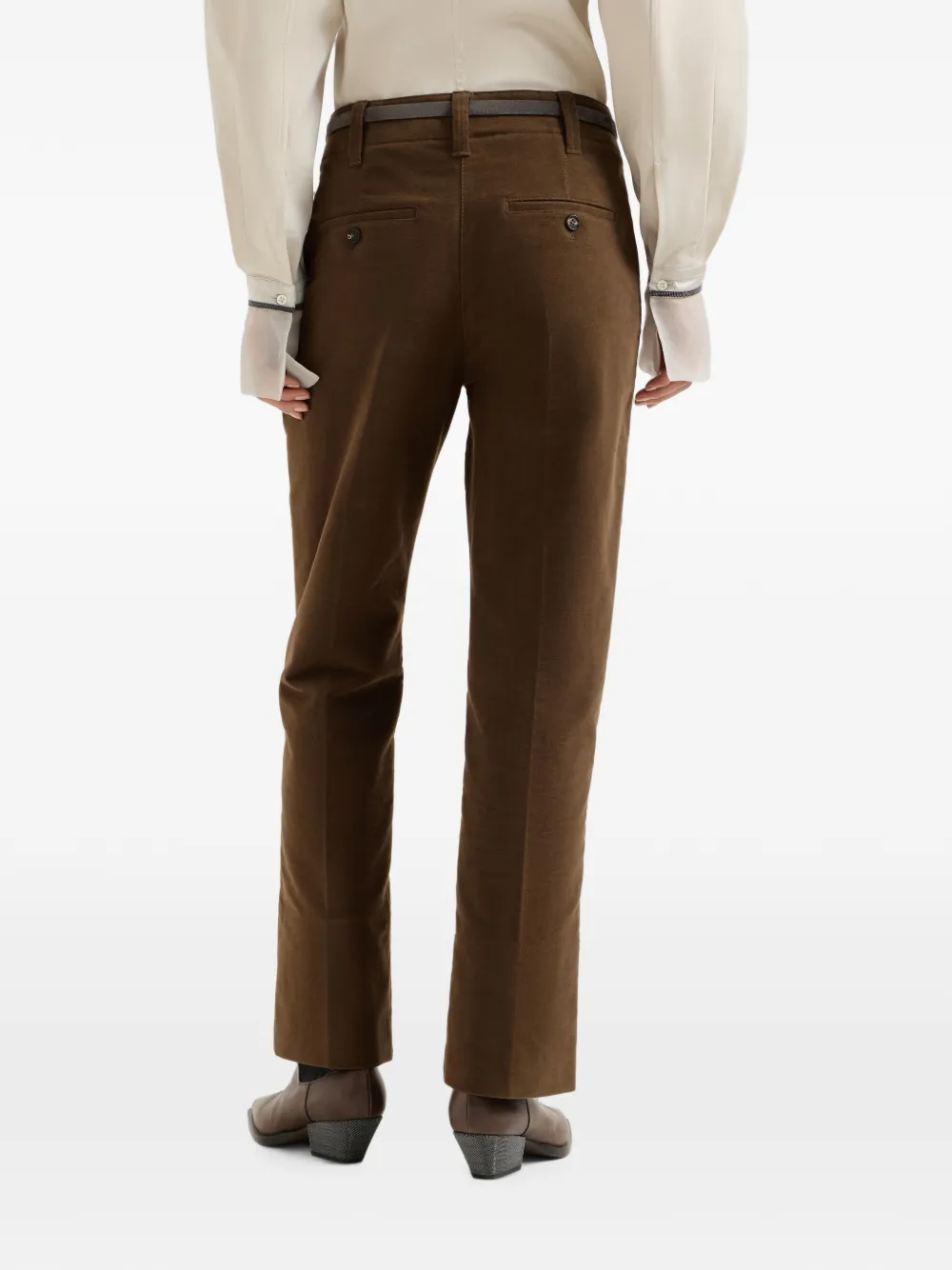 Brunello Cucinelli Stretch broek Bruin
