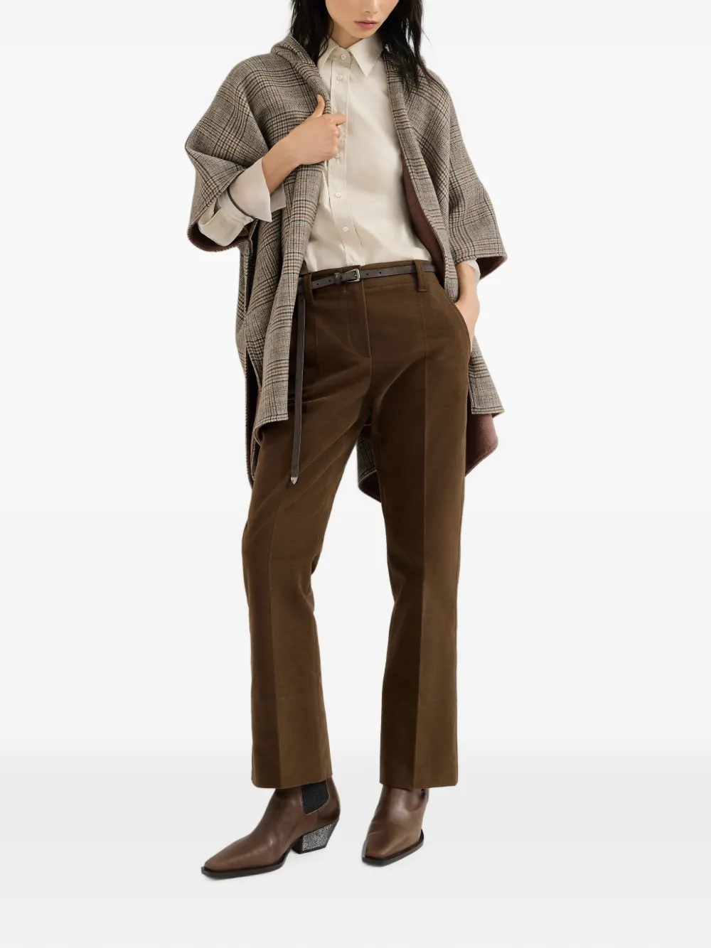 Brunello Cucinelli Stretch broek Bruin