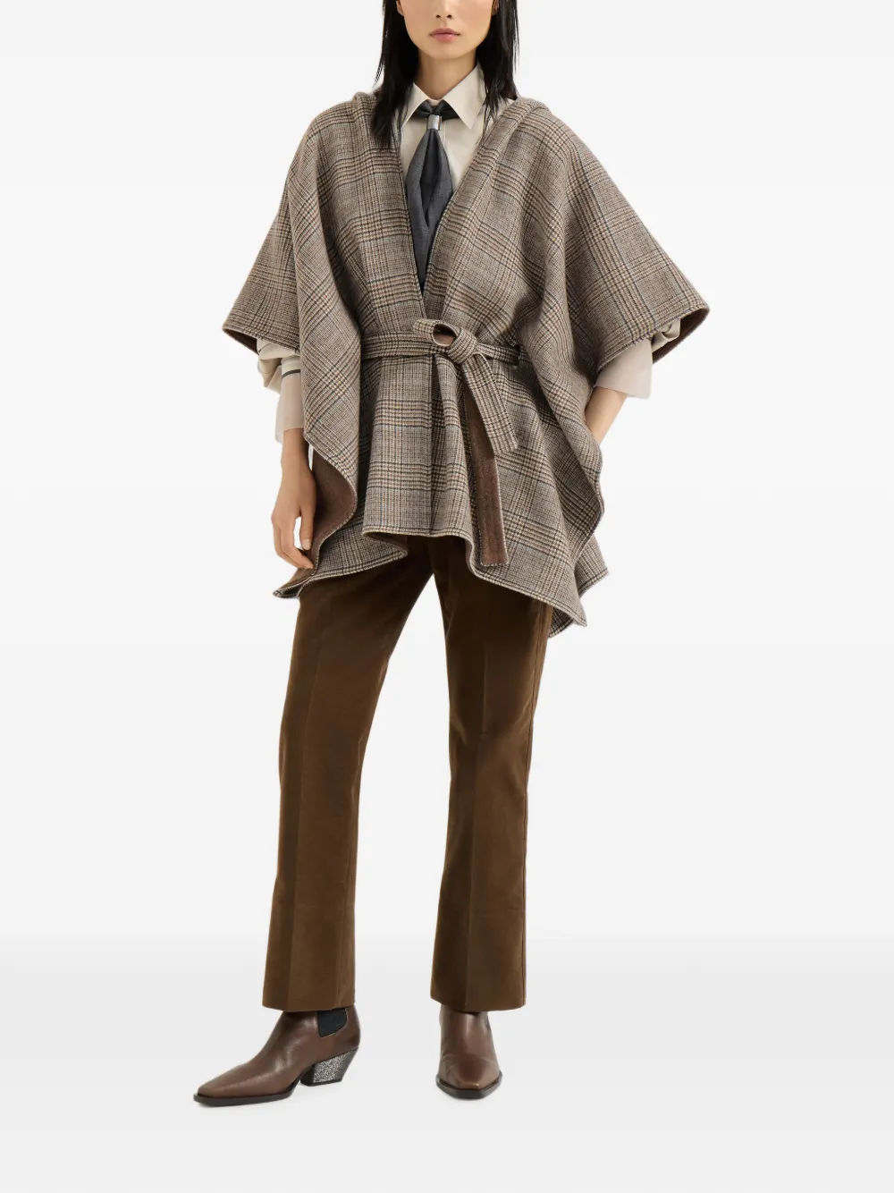 Brunello Cucinelli Stretch broek Bruin