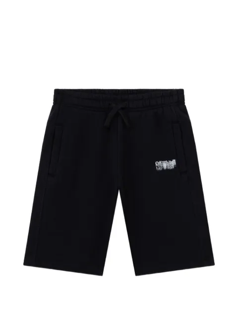 Off-White Kids logo-print cotton shorts