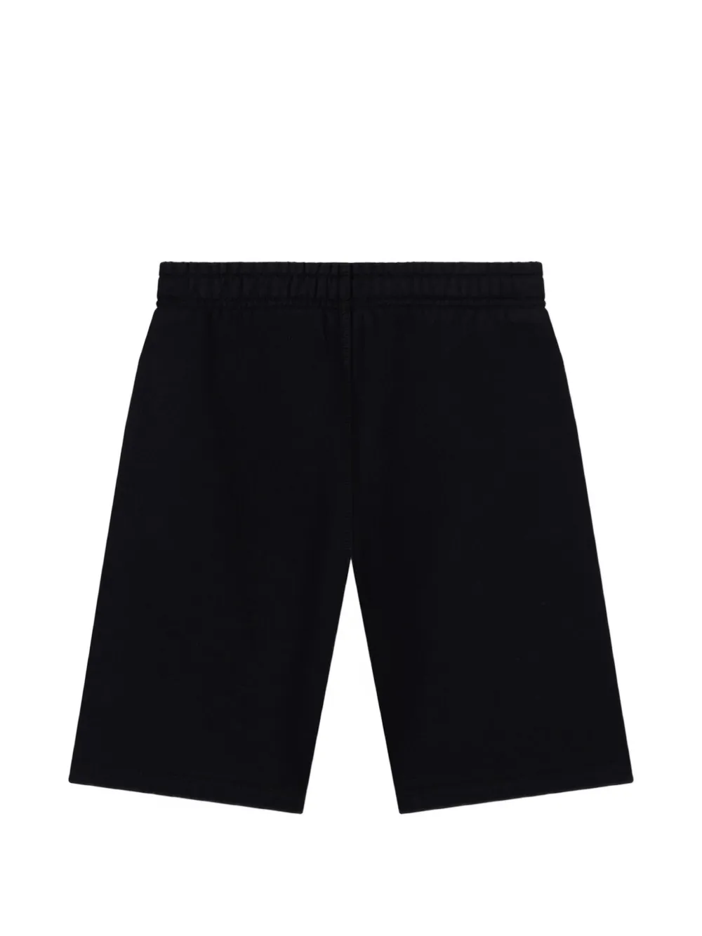 Off-White Kids logo-print cotton shorts Zwart