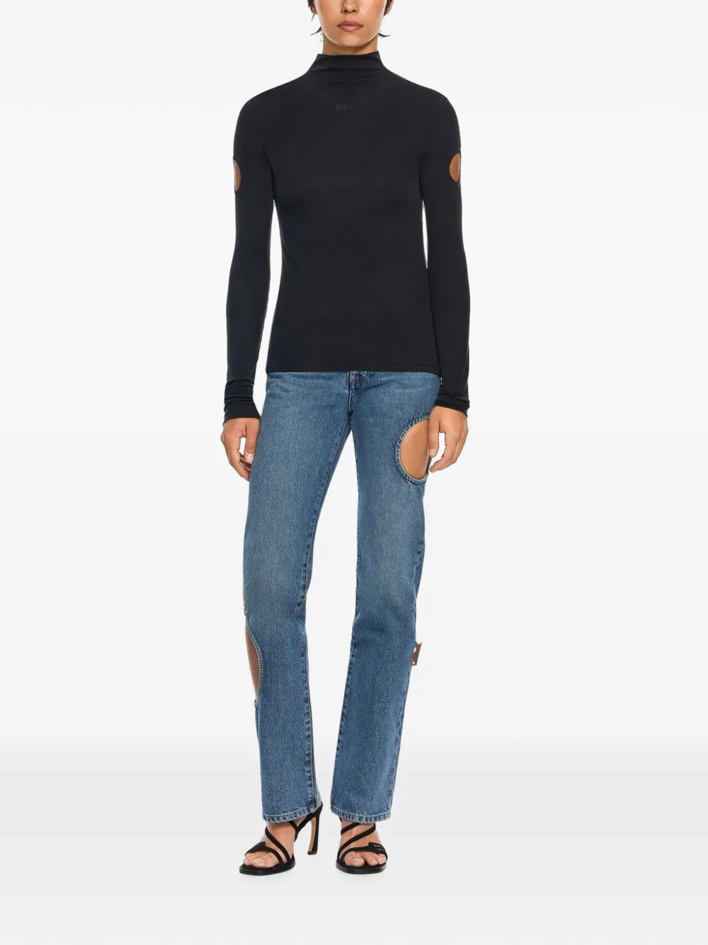 Off-White Meteor denim broek Blauw