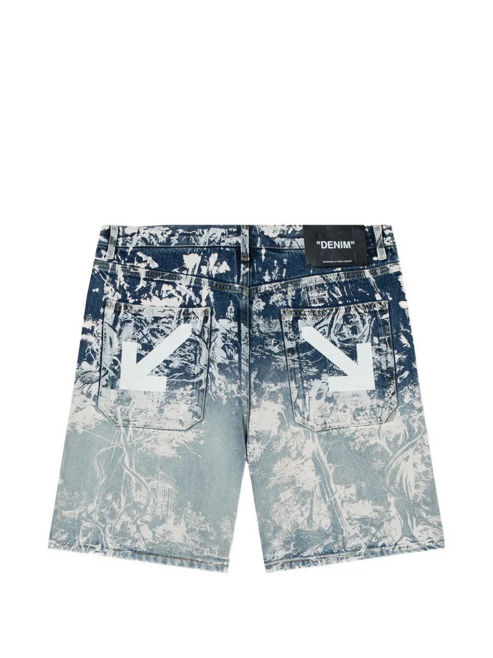 Off-White City Nature denim shorts Blauw