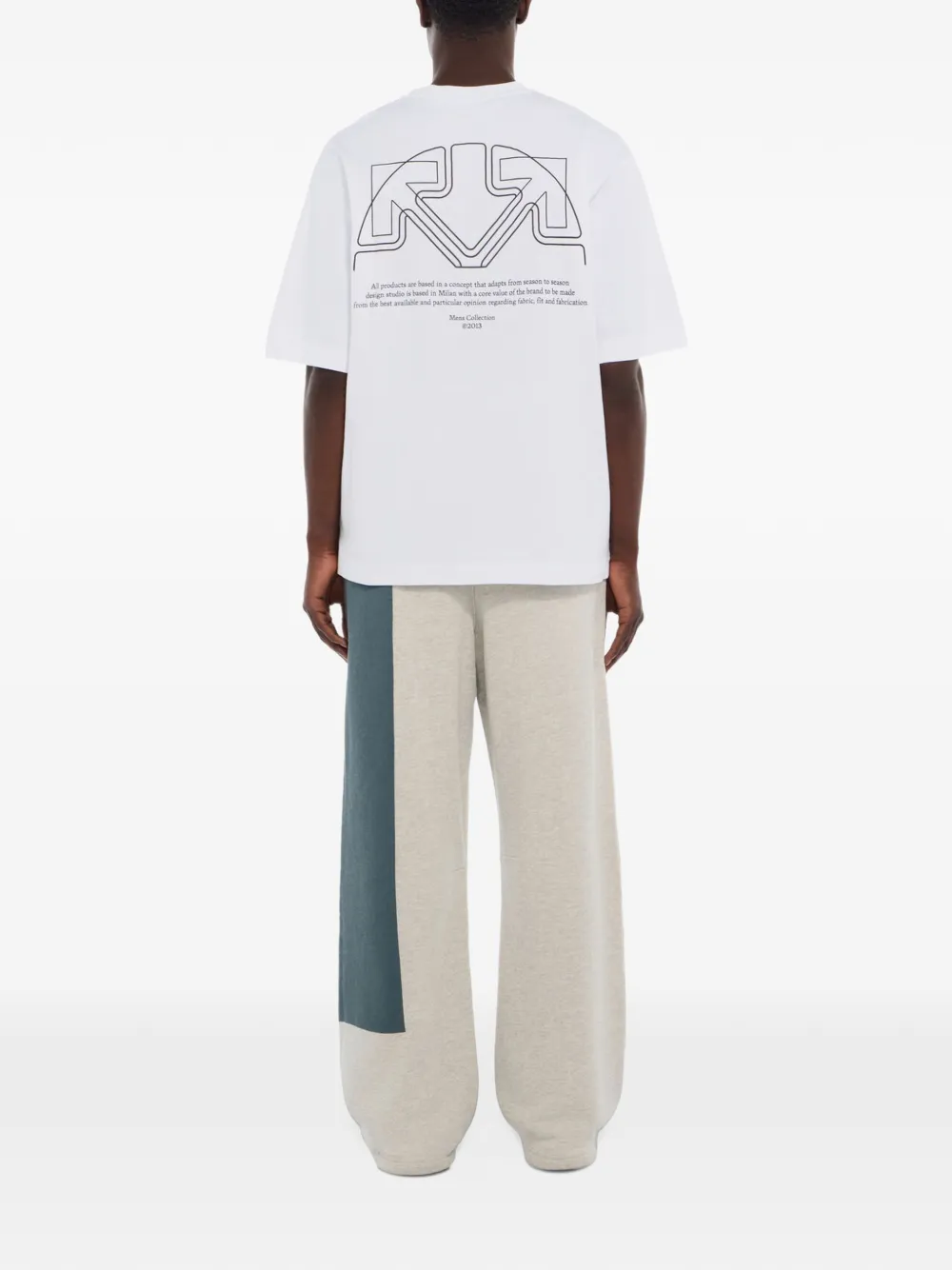 Off-White Negative Big Bookish relaxed track pants Grijs