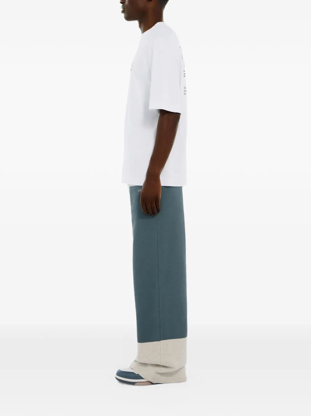 Off-White Negative Big Bookish relaxed track pants Grijs
