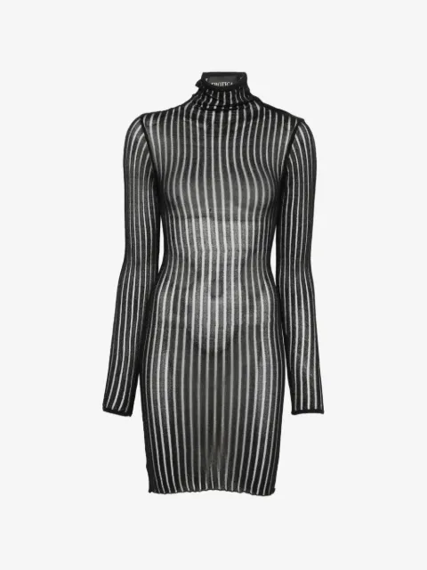 DONDUP robe courte en maille à design côtelé
