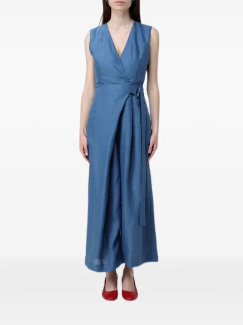 MeimeiJ linen wrap-style jumpsuit