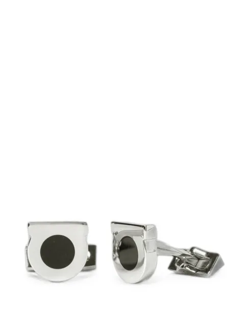 Ferragamo Gancini enamel-detail cufflinks