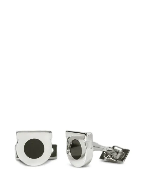 Ferragamo Gancini enamel-detail cufflinks