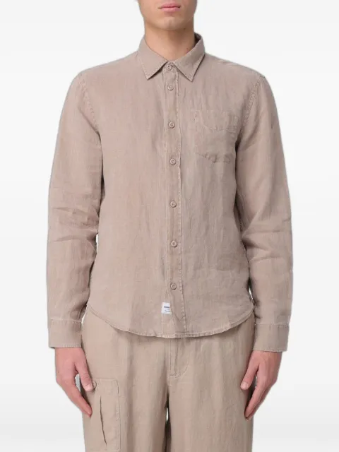 Blauer chest-pocket linen shirt