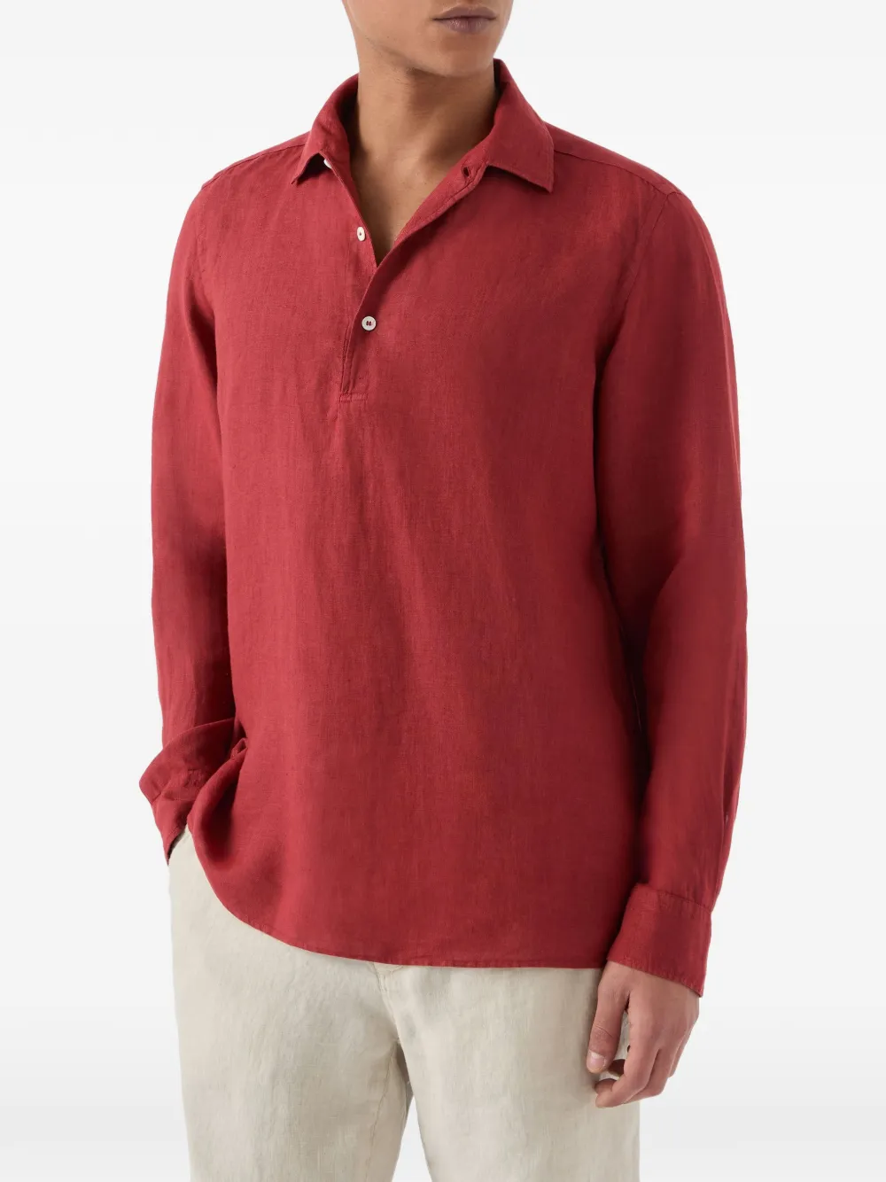 MC2 Saint Barth Rapahel poloshirt met lange mouwen Rood