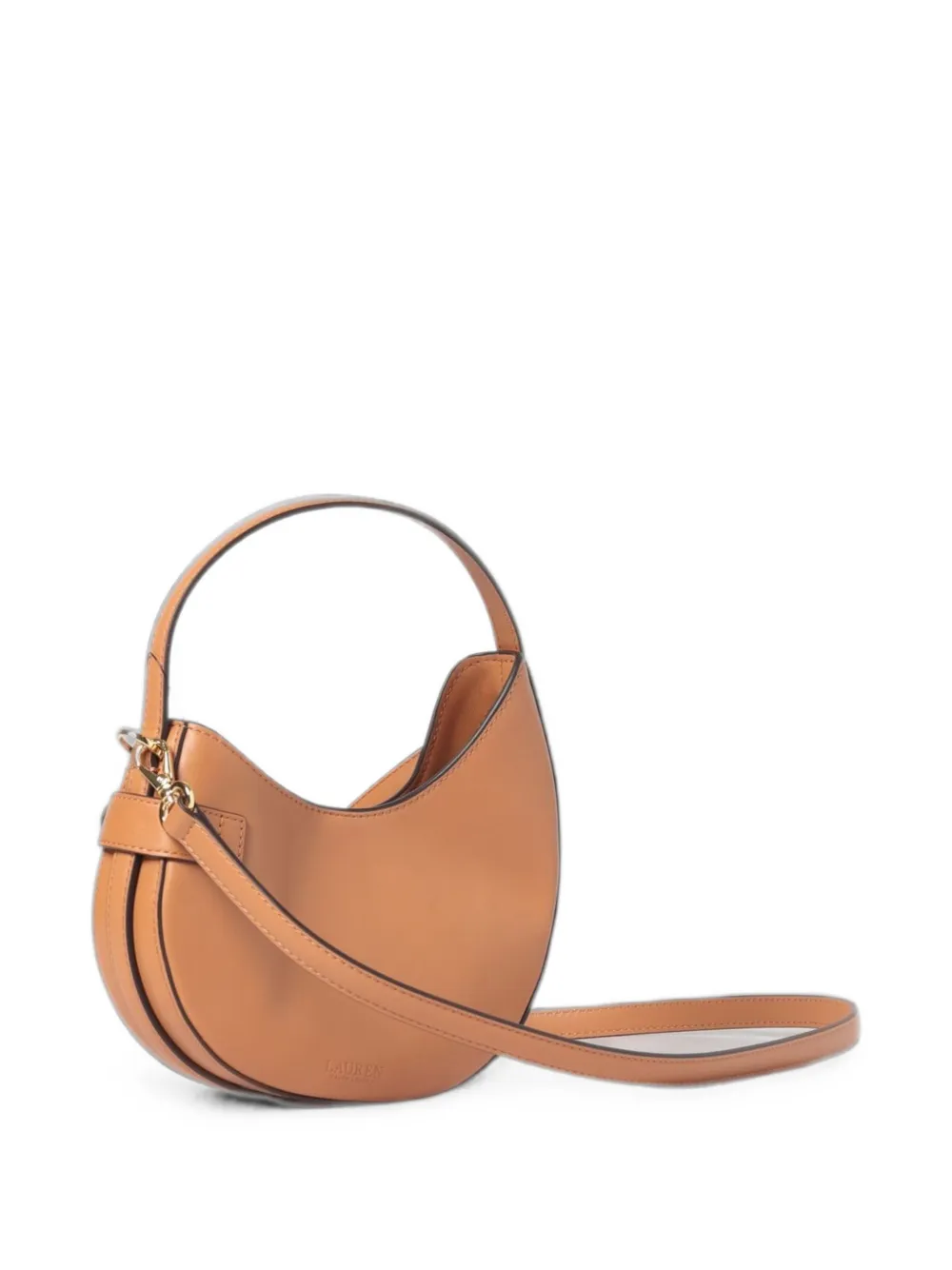 Lauren Ralph Lauren Tasha kleine handtas met gespdetail Bruin