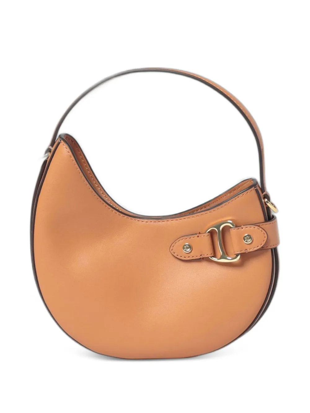 Lauren Ralph Lauren small Tasha buckle-detail handbag - Marrone