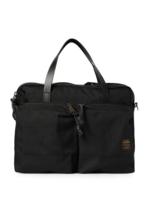 Filson Dryden logo-patch briefcase