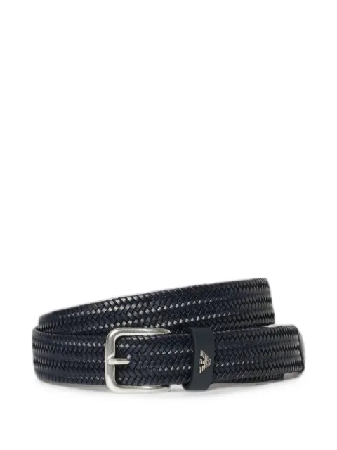 Emporio Armani woven leather belt