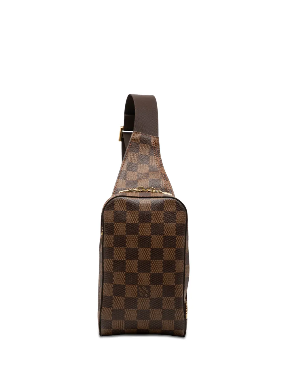 Louis Vuitton Pre-Owned Borsa a tracolla Geronimos in tela Damier Ebène 2004 - Marrone