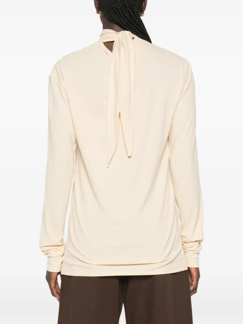 LEMAIRE T-shirt met hoge hals Beige